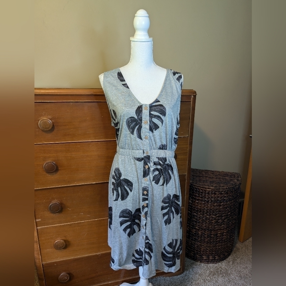 NWT Amazon Tropics Gray Summer Dress Coverup 2XL
